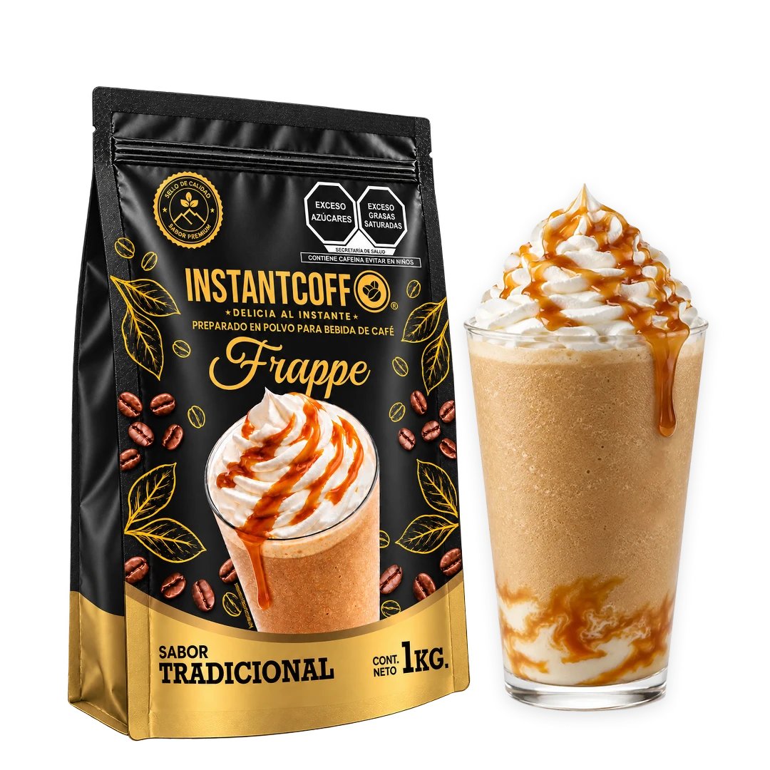 Bebidas de café, frappés y capuchinos Instantcoff