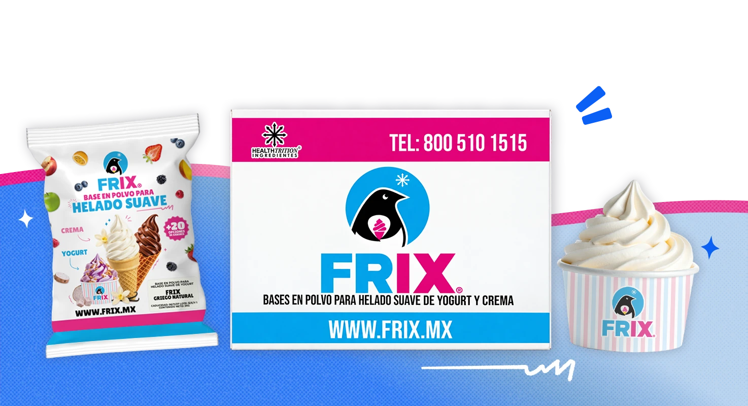 Helado suave sabor griego FRIX