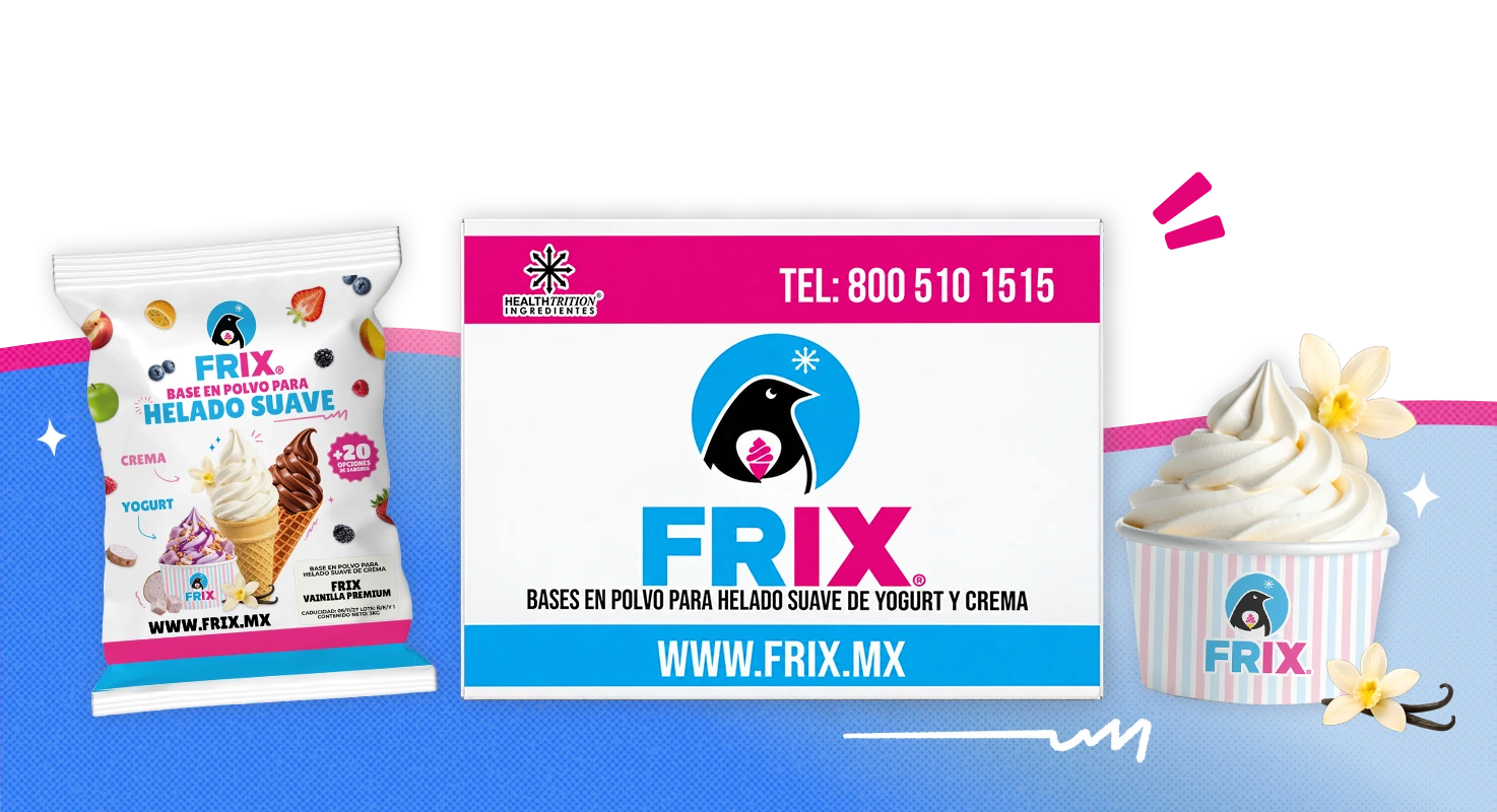 Helado suave de crema sabor vainilla FRIX