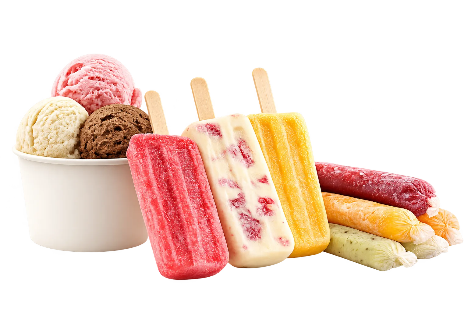 Helados, paletas y bolis